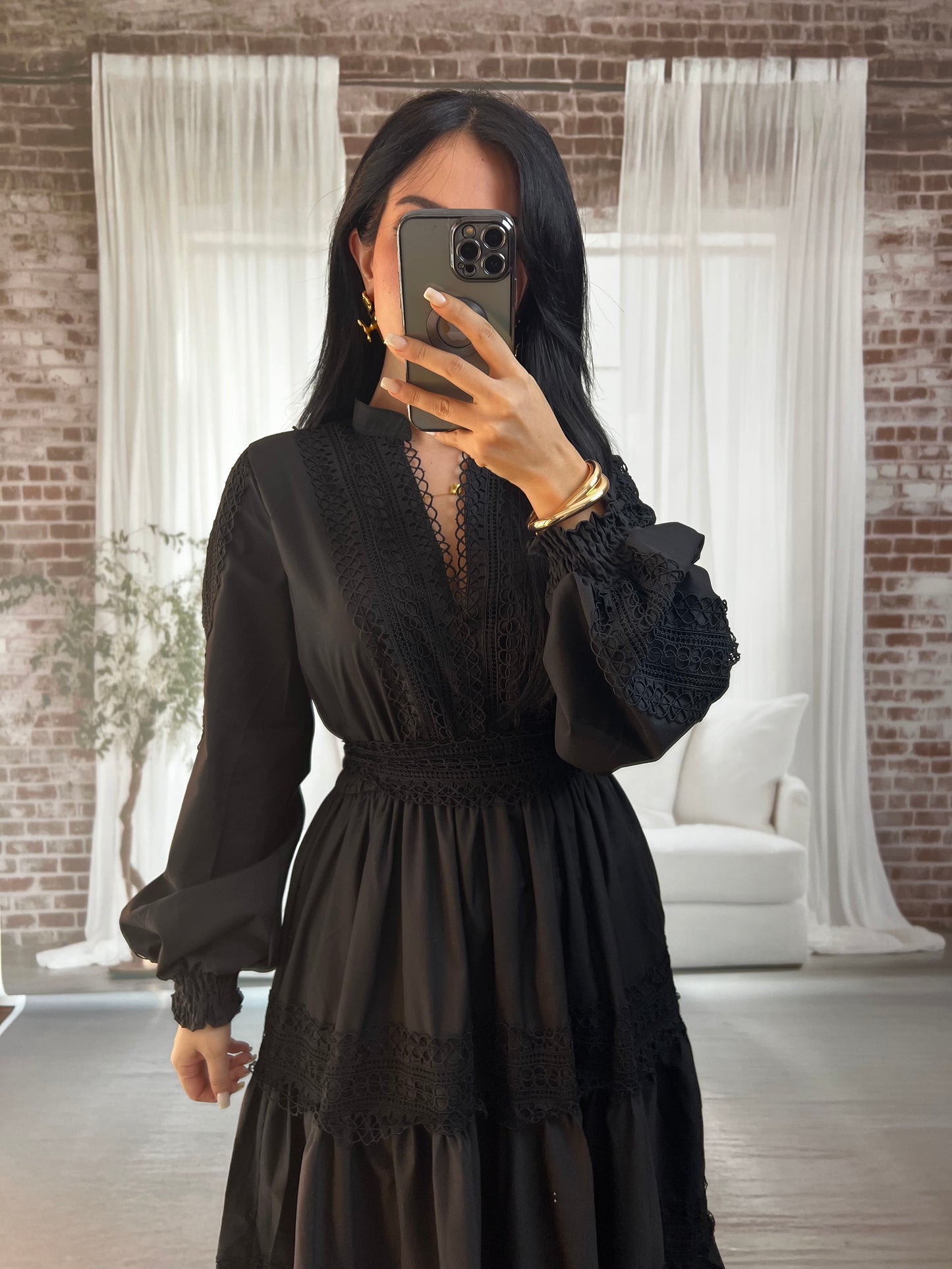 Linda Siyah Elbise