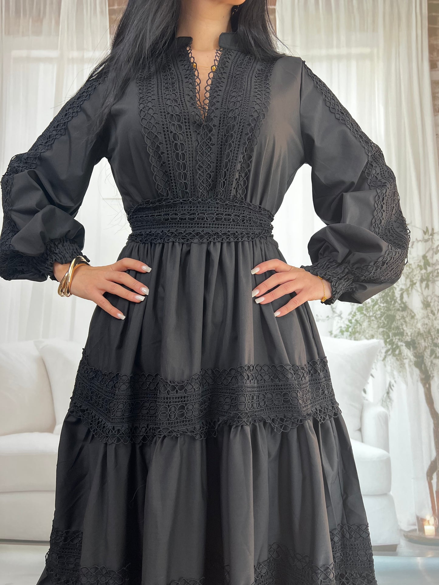 Linda Siyah Elbise