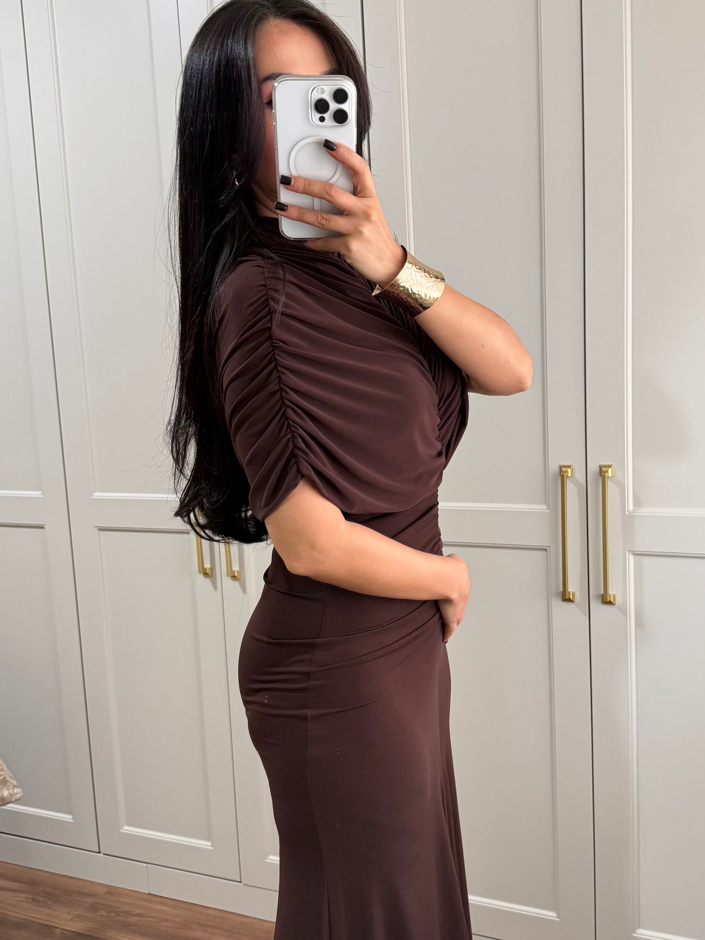 Ashley Elbise – Kahverengi