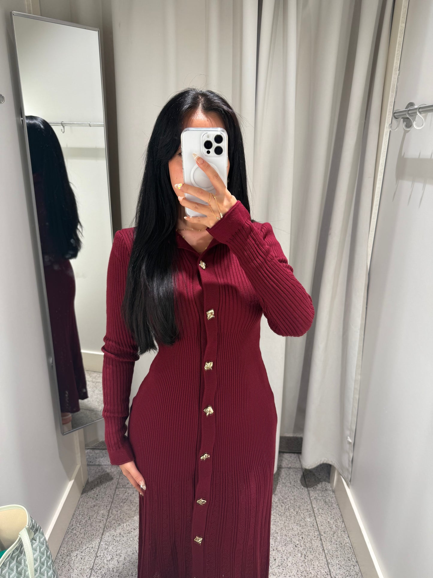 Aylana Bordo Elbise