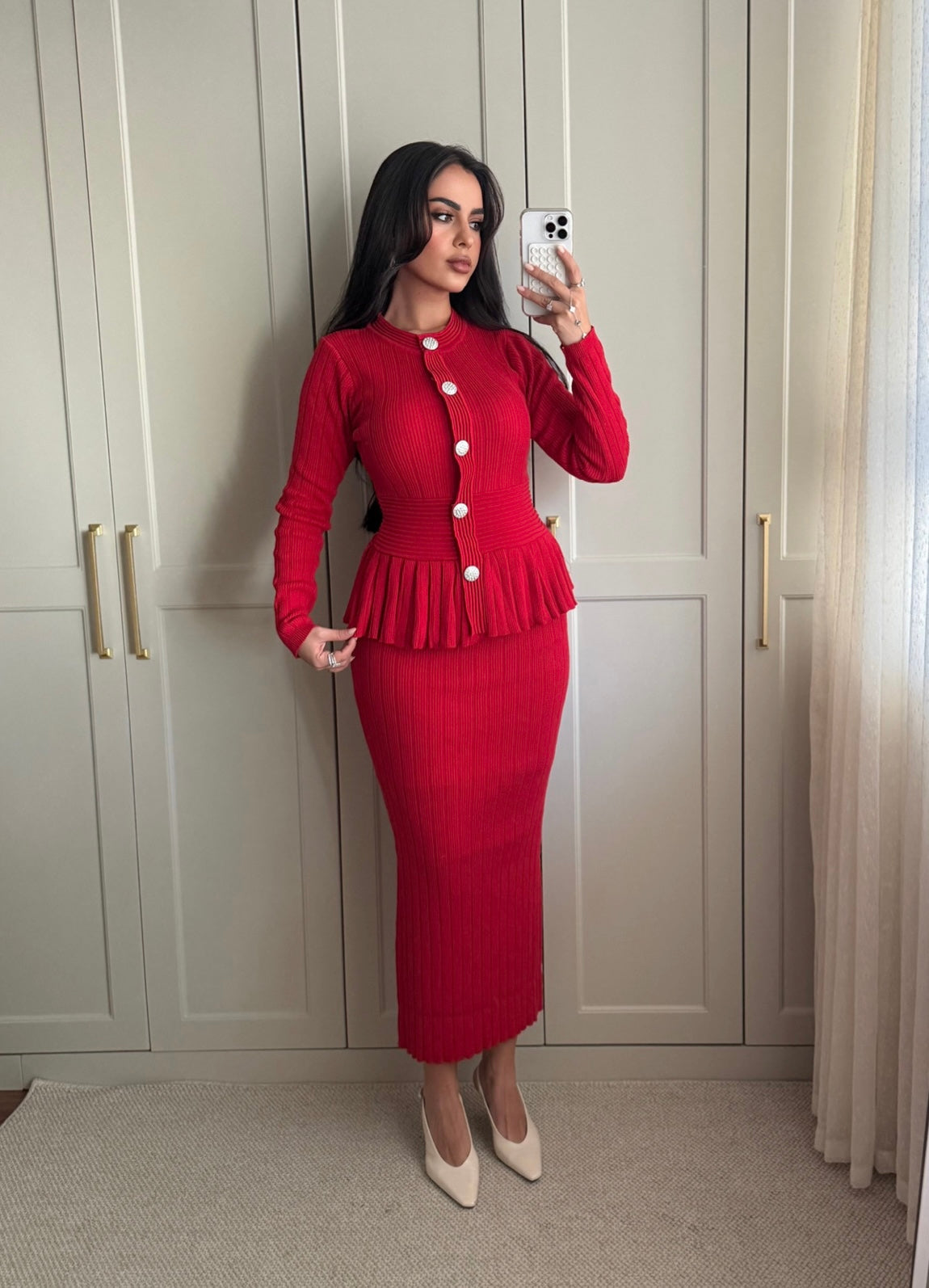 Diana Üst Ve Etek Takımı- kırmızı