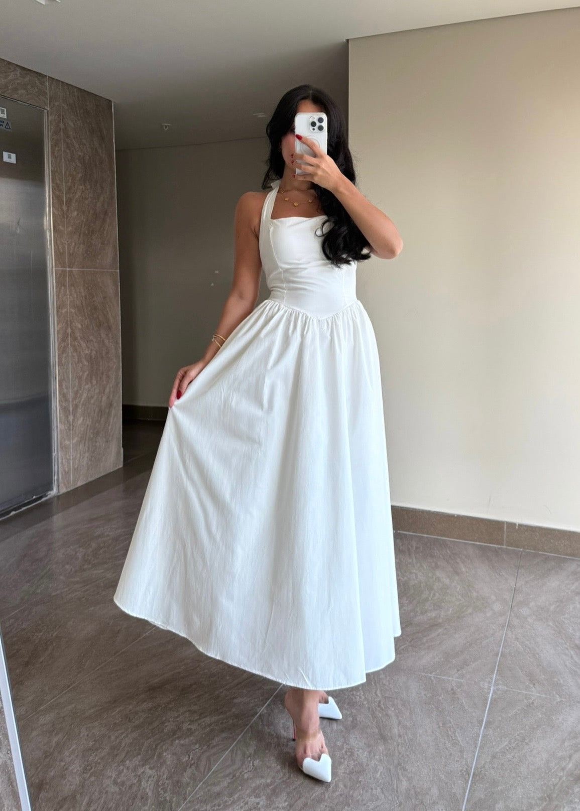 Vera Beyaz Elbise