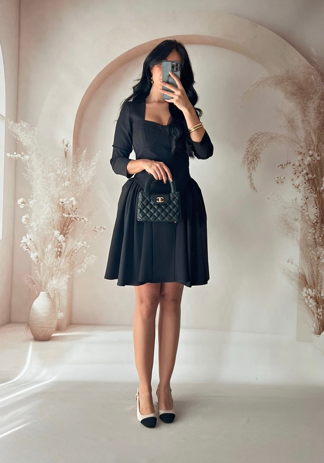 Sophia Siyah Elbise