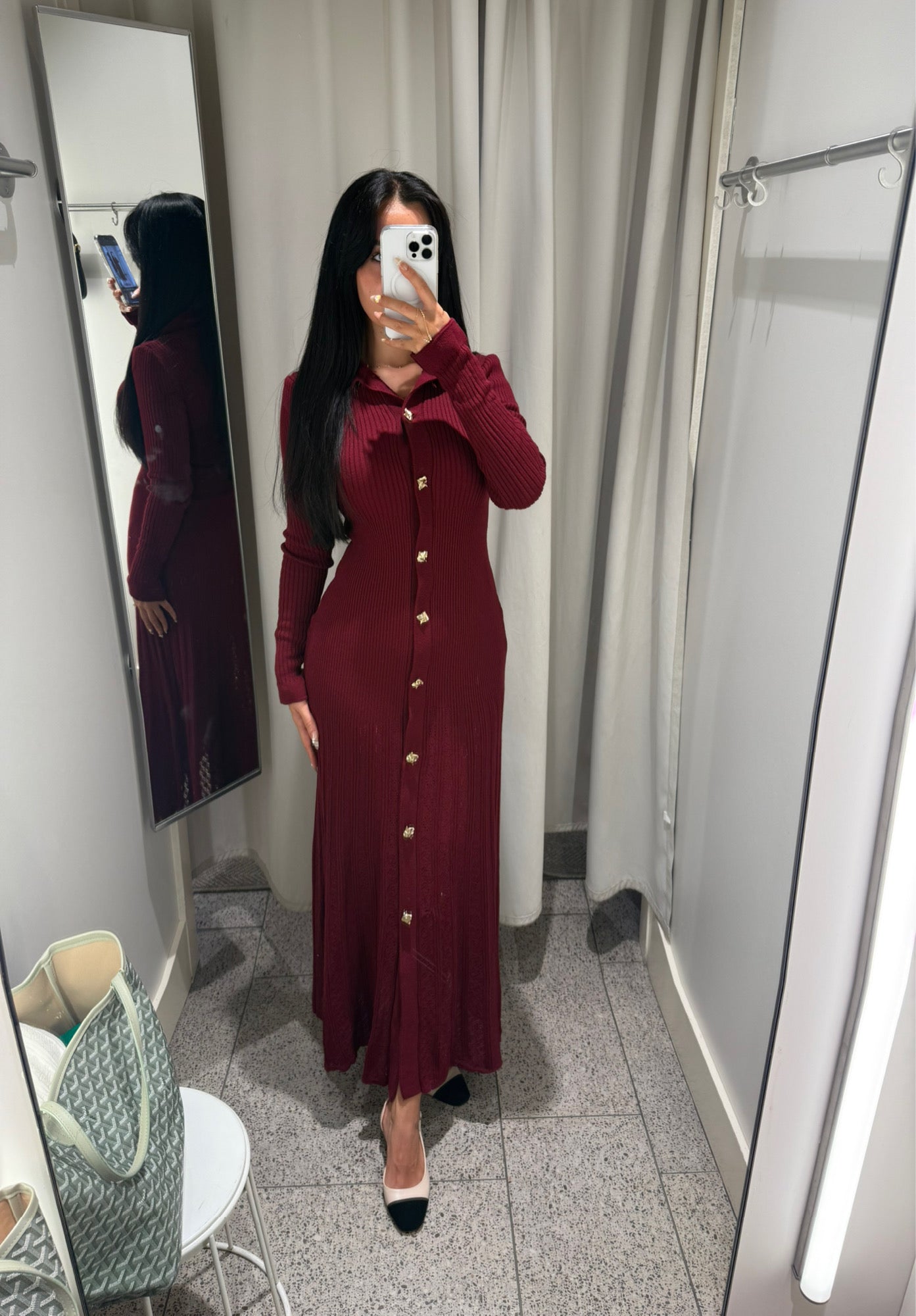 Aylana Bordo Elbise