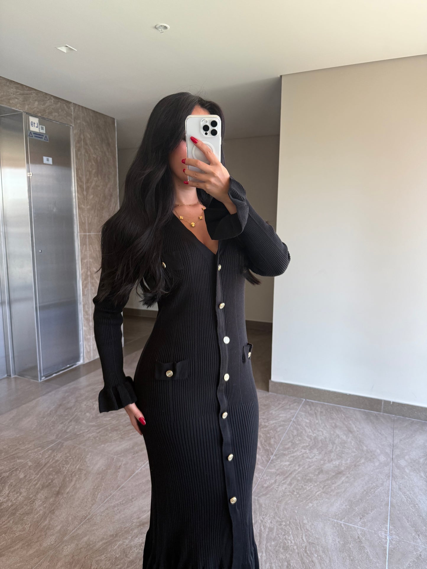 Joanna Siyah Elbise