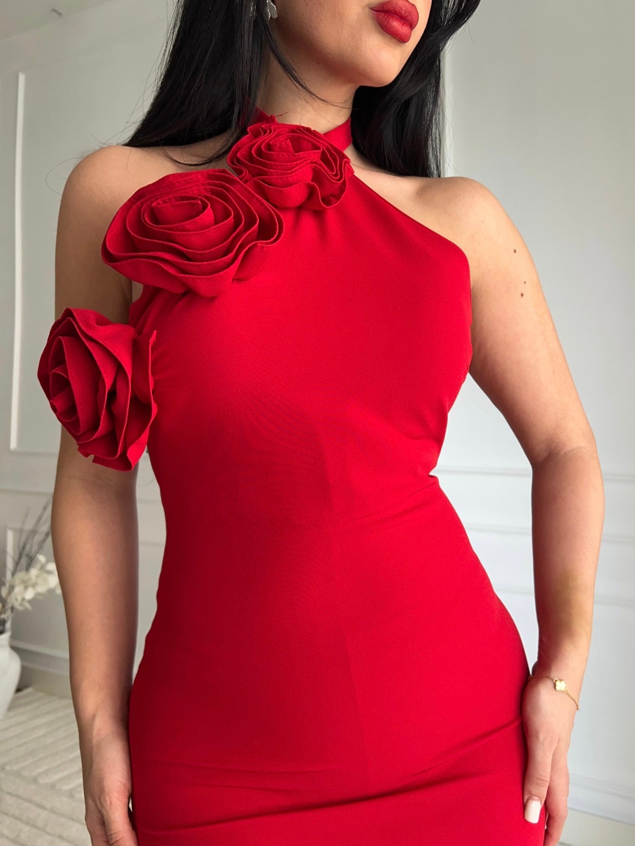 Maria kırmızı Elbise
