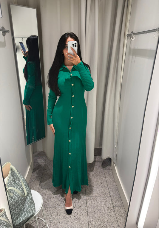 Aylana Yeşil Elbise