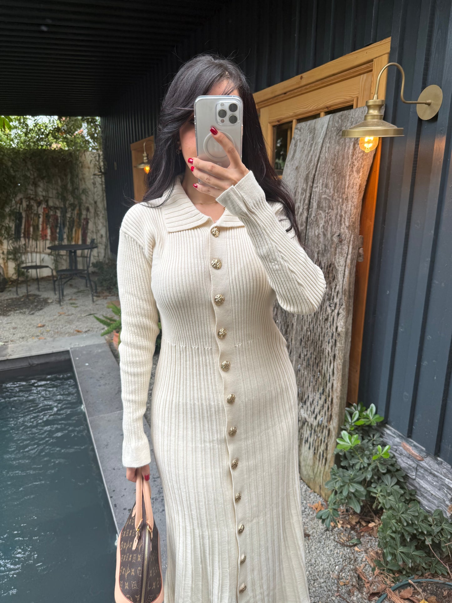 Diana Bej Triko Elbise