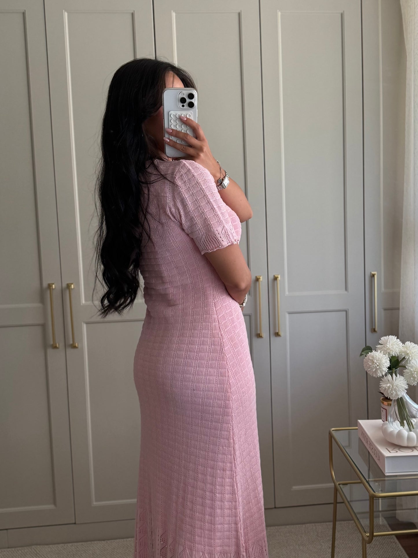 Georgia Elbise-pembe