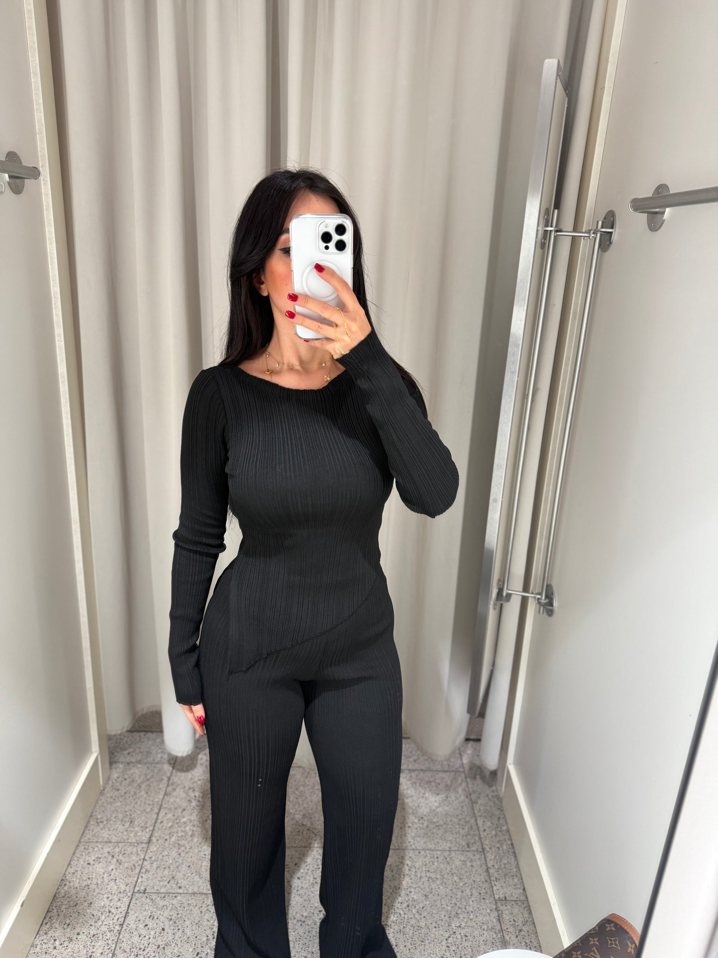 Amina Siyah Triko Takım