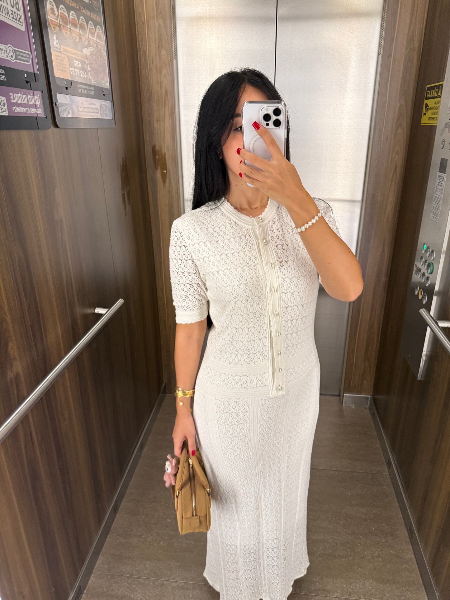 Belle Beyaz Elbise