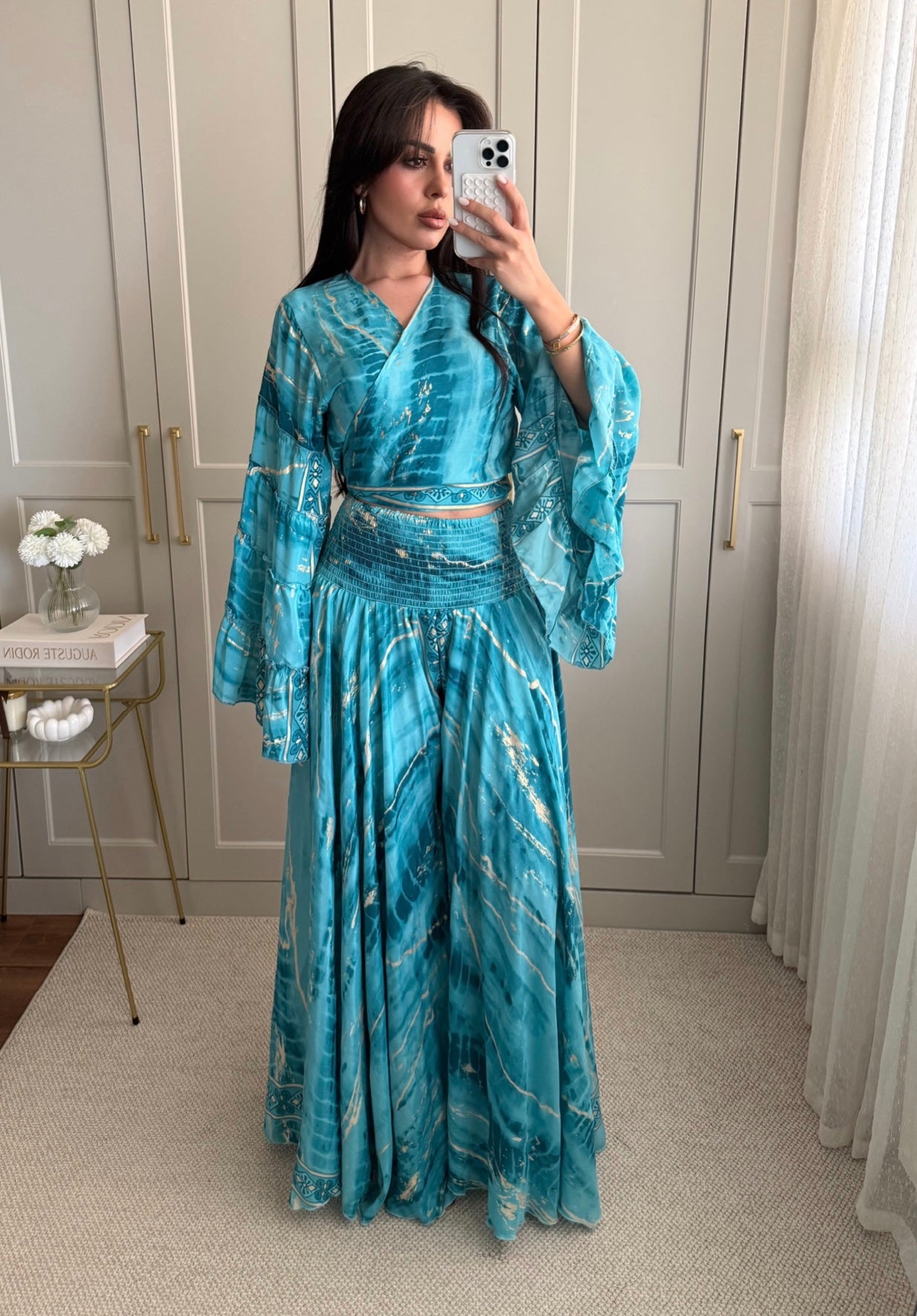 Jasmin Etek Pantolon Takım-Turkuaz