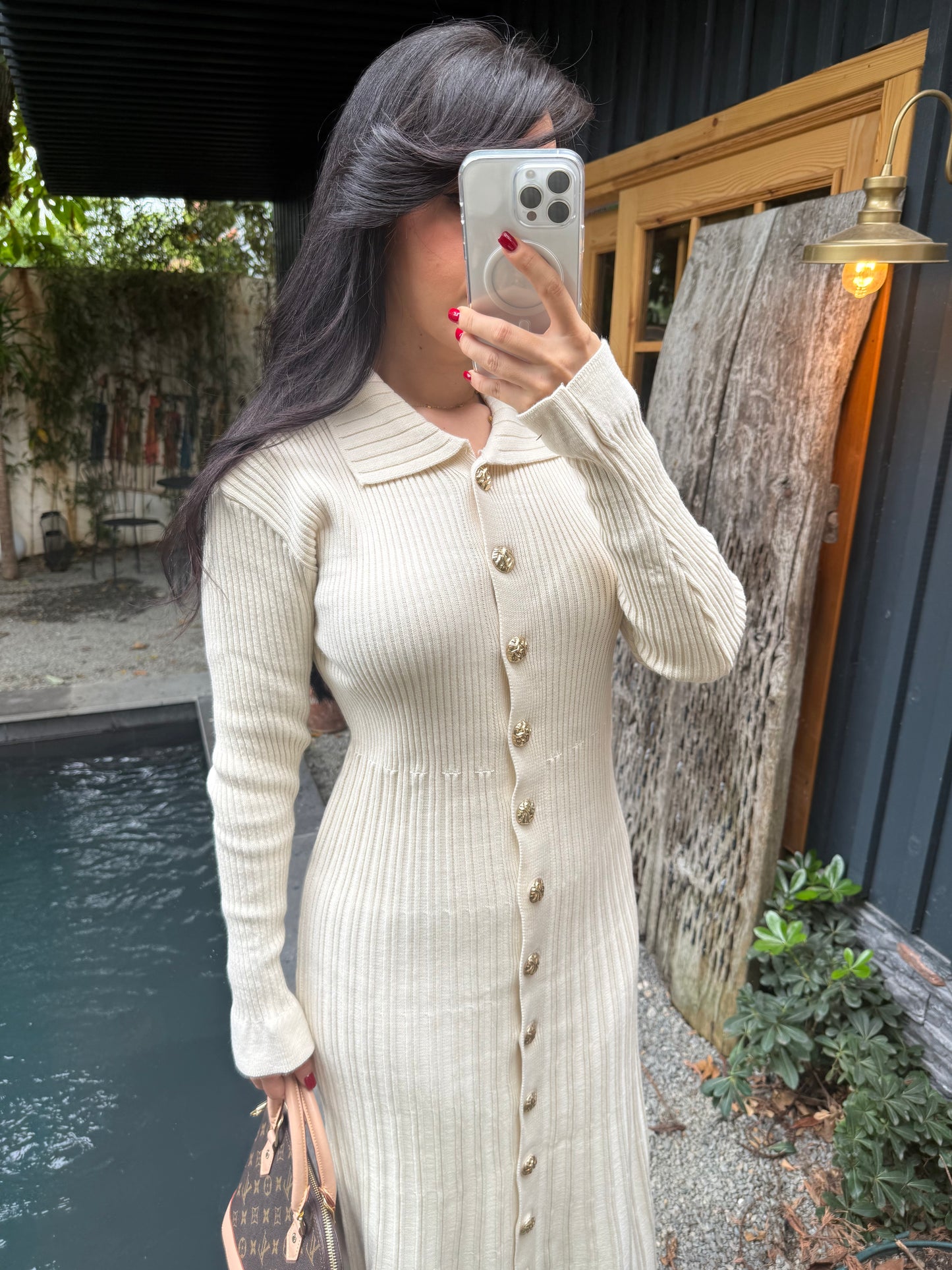 Diana Bej Triko Elbise