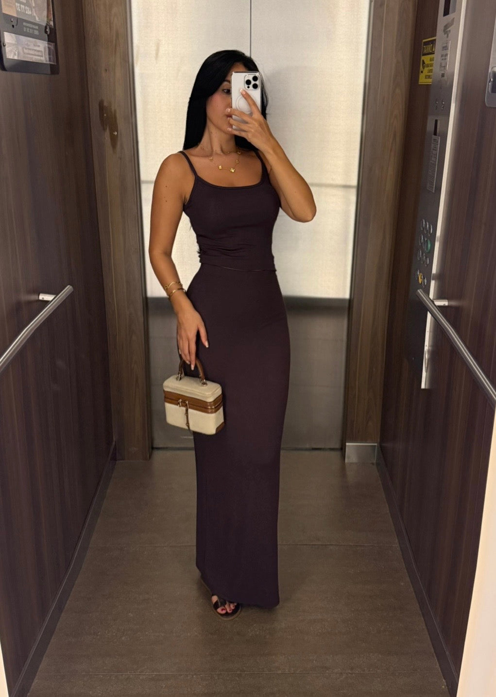 Zaya Kahverengi Etek Ve Üst Takım