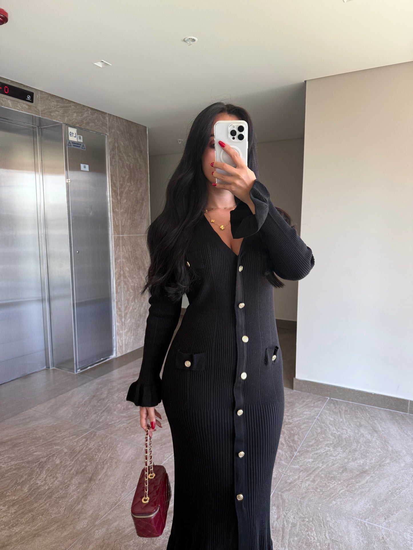 Joanna Siyah Elbise