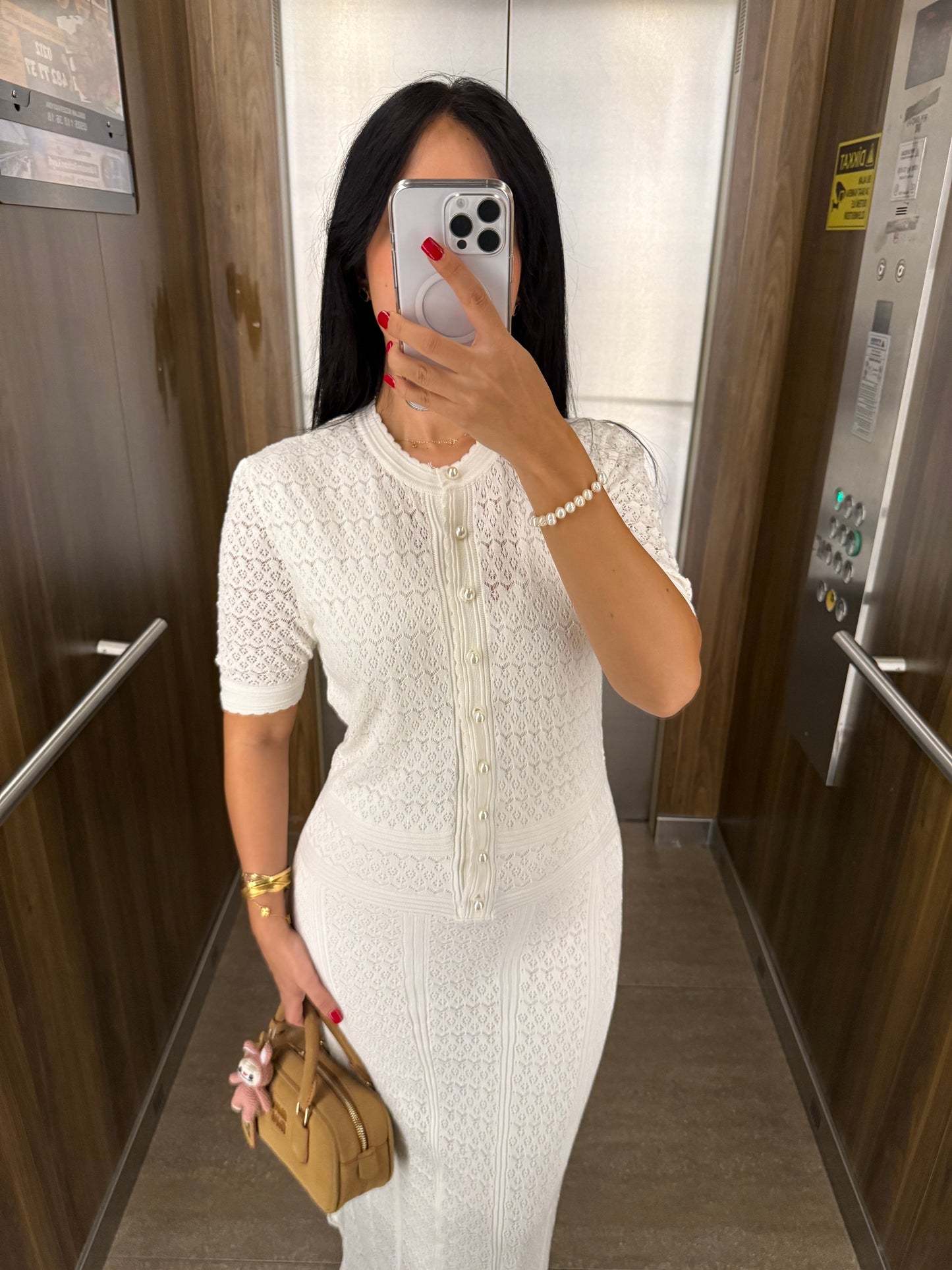Belle Beyaz Elbise