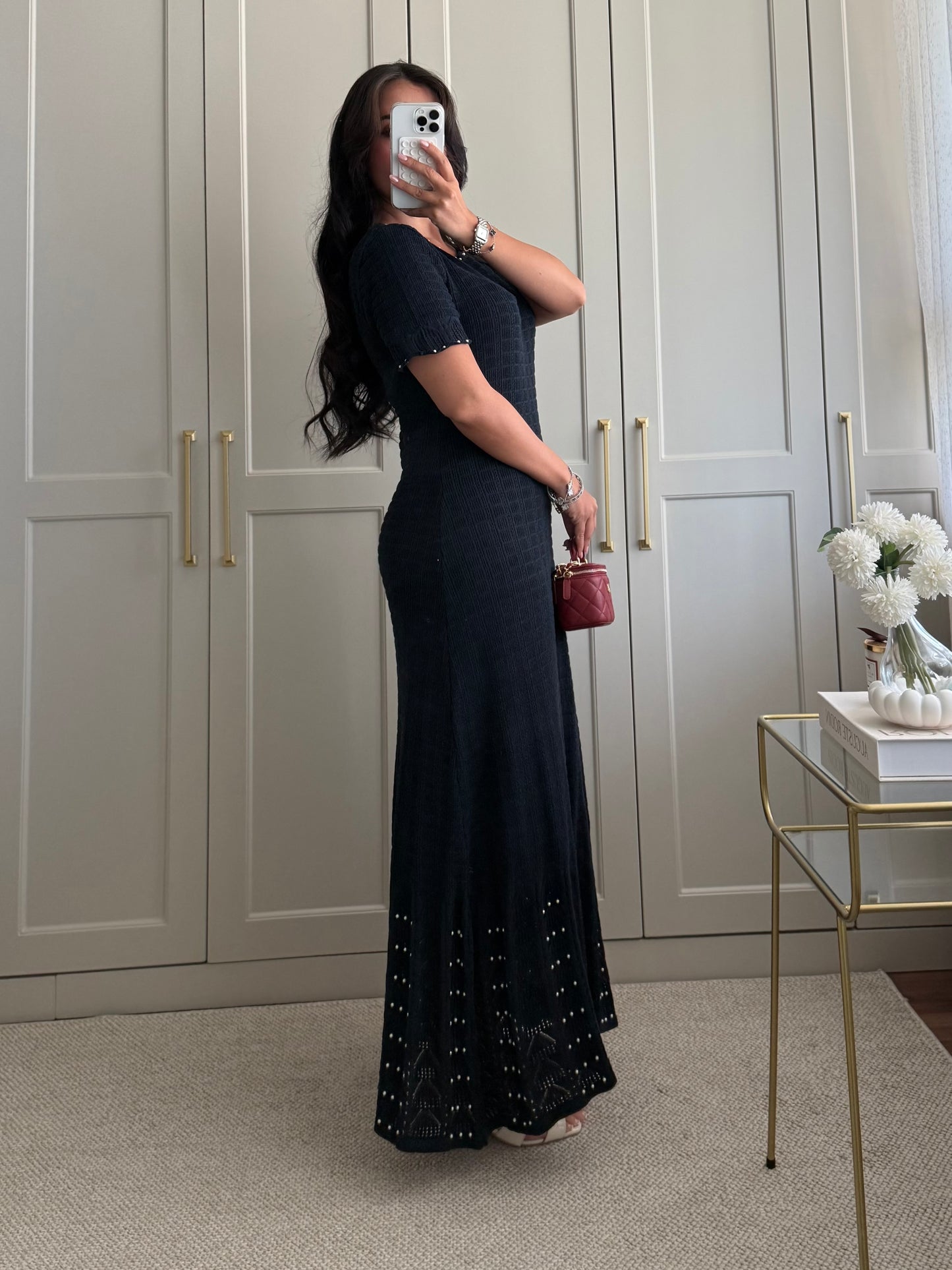 Georgia Elbise-Lacivert