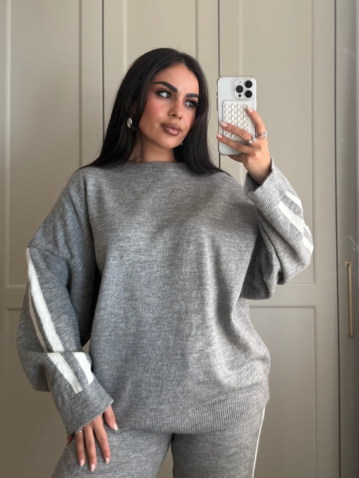 Brenda Triko Takim - gri