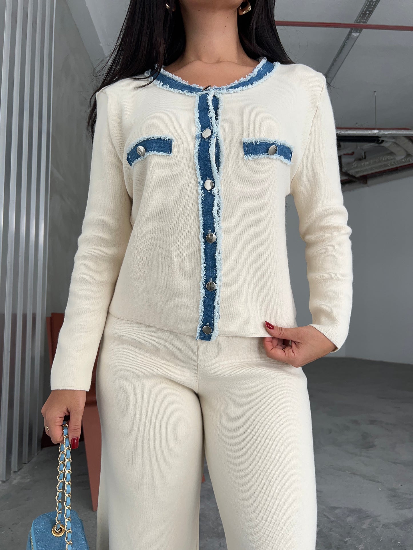 Zina Detaylı Triko Takım