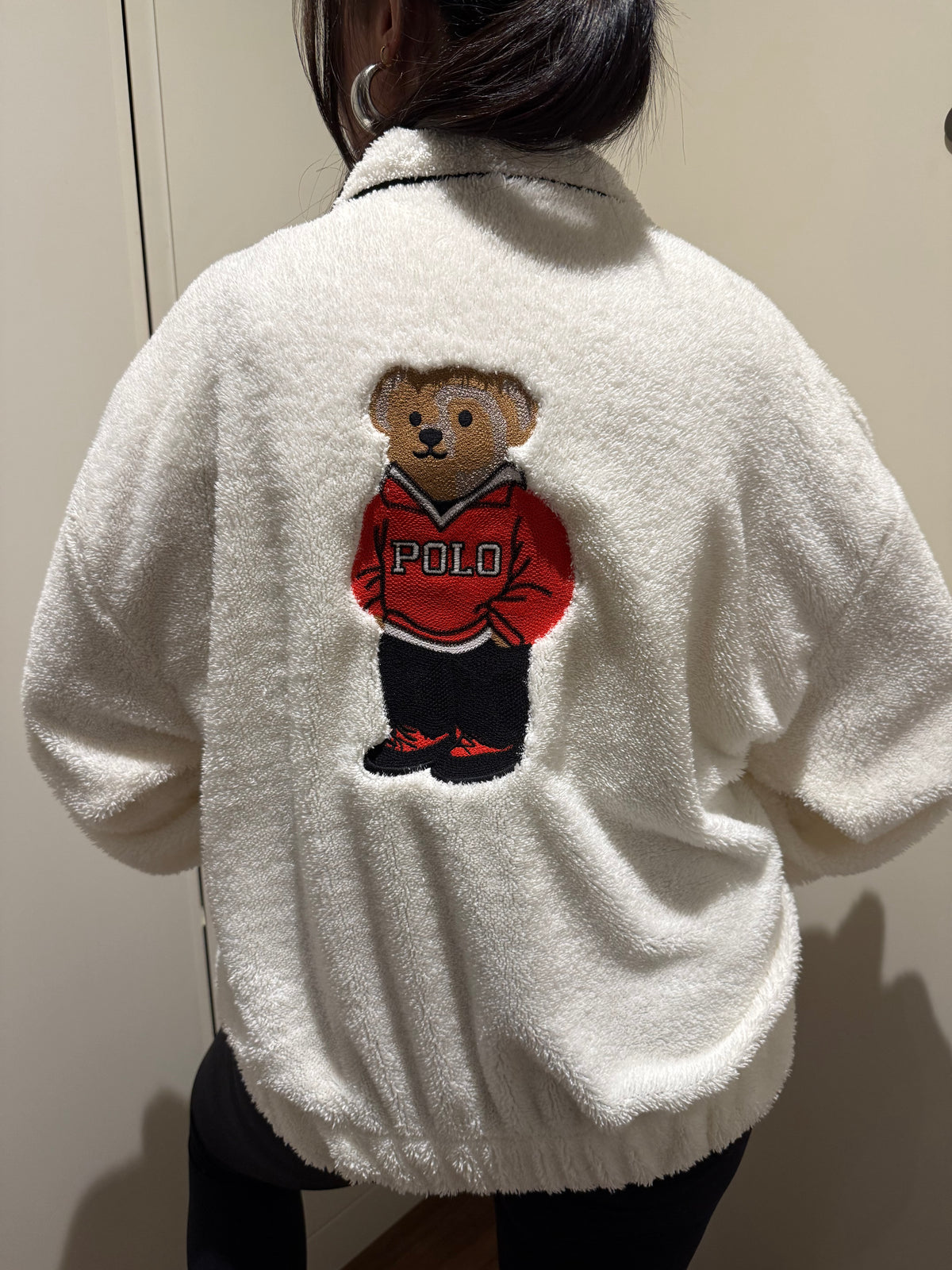 Luna Ayıcık Nakışlı Peluş Sweatshirt