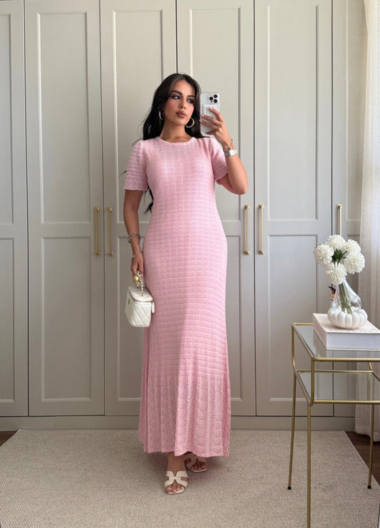 Georgia Elbise-pembe