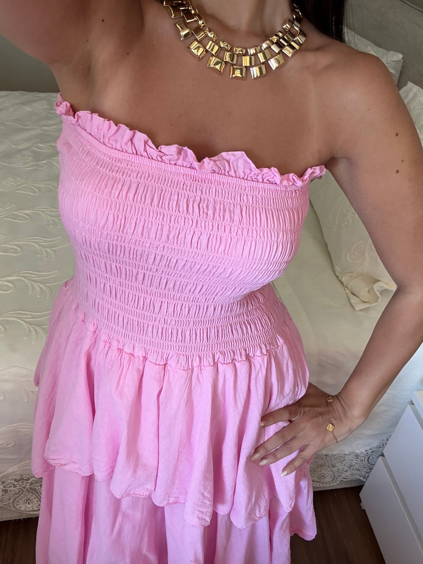 Milano Elbise - Pembe