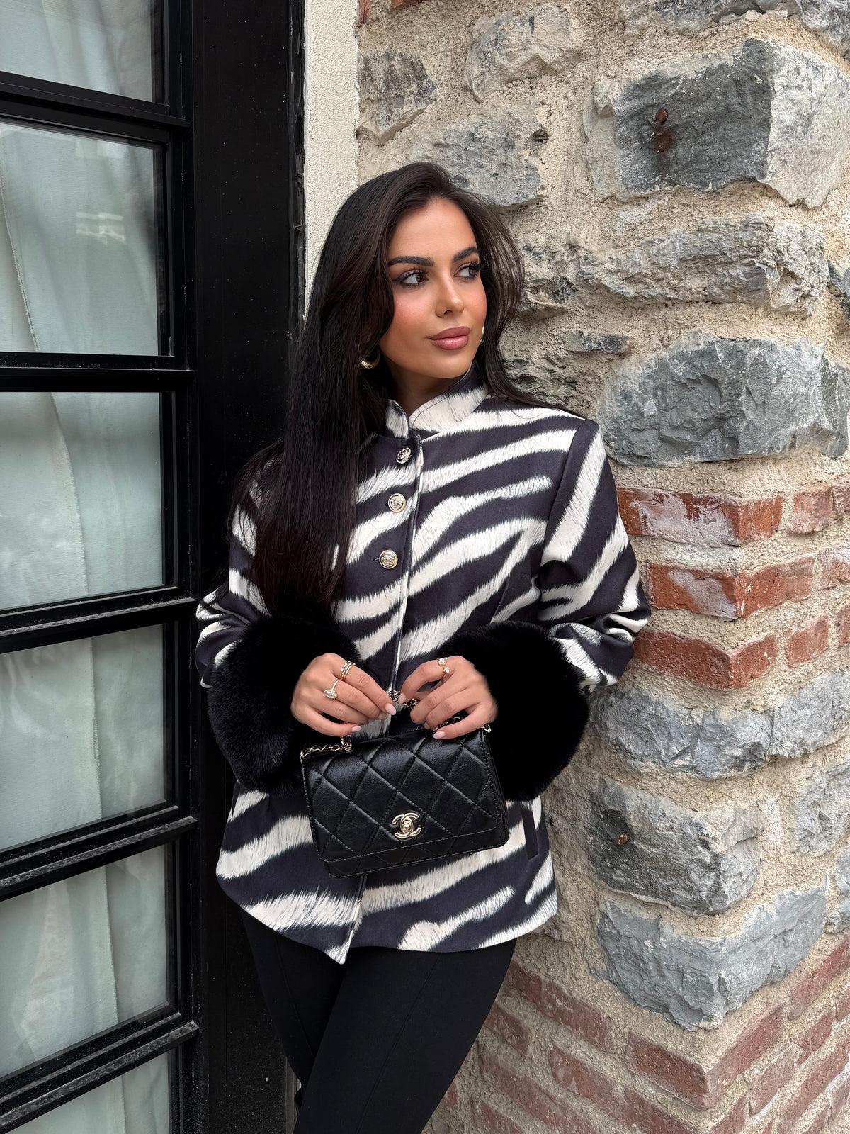 Zebra Desenli Ceket