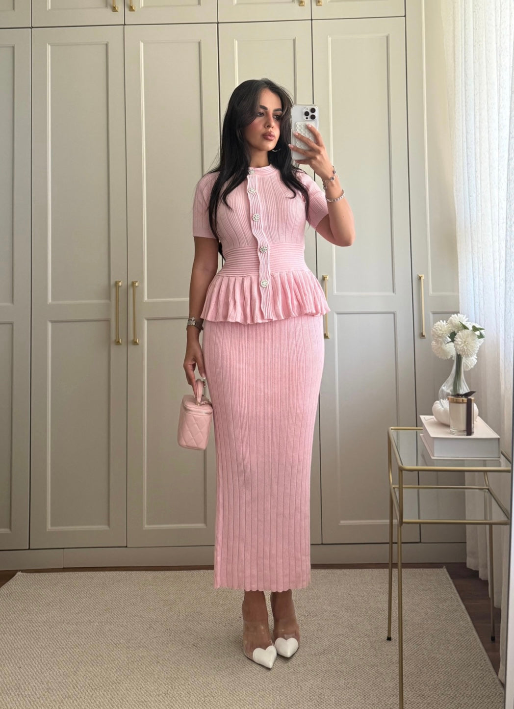 Diana Üst Ve Etek Takımı- Pembe
