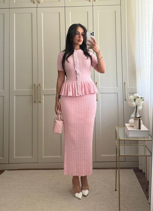 Diana Üst Ve Etek Takımı- Pembe