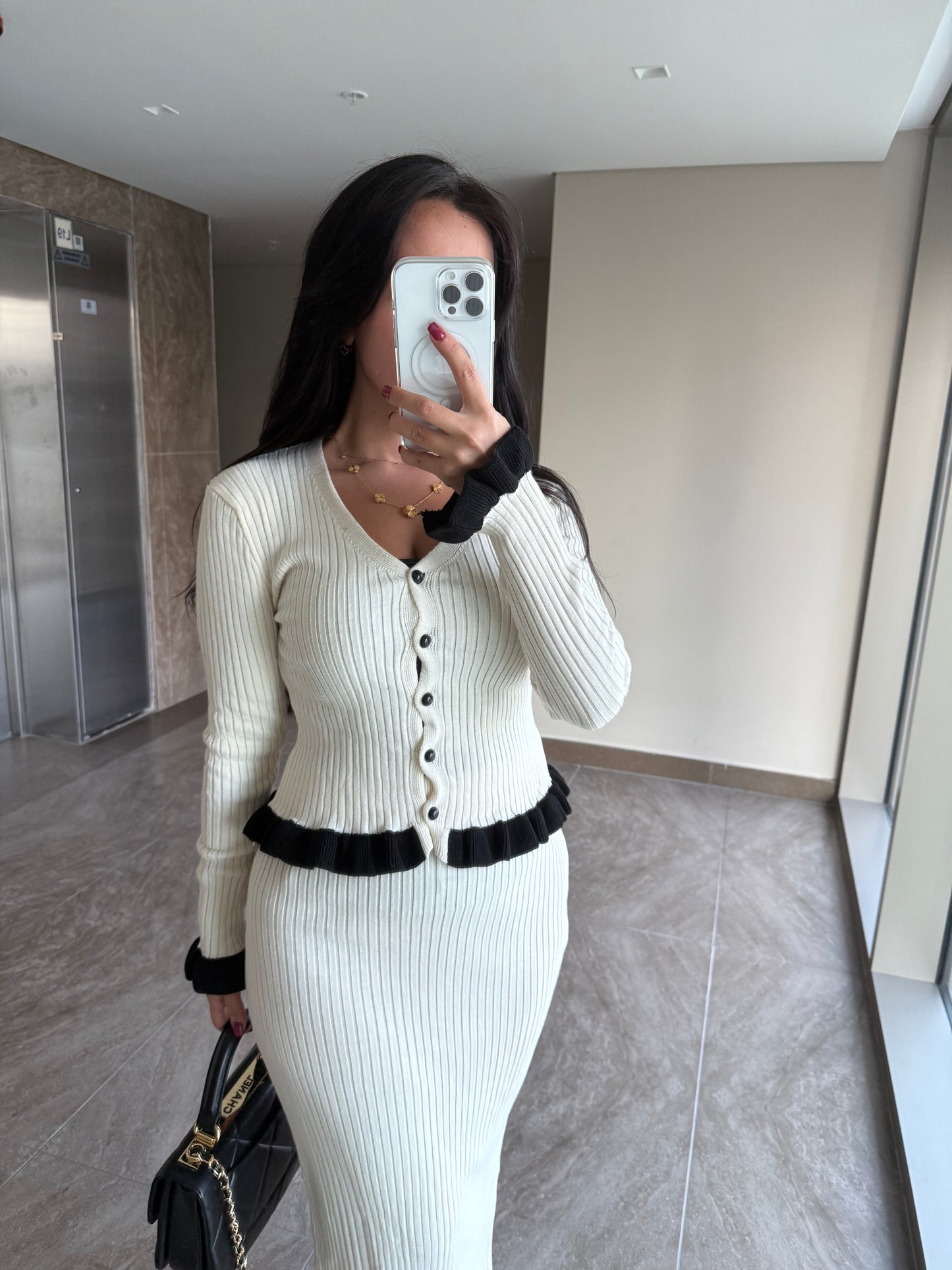 Lily krem Triko Takım