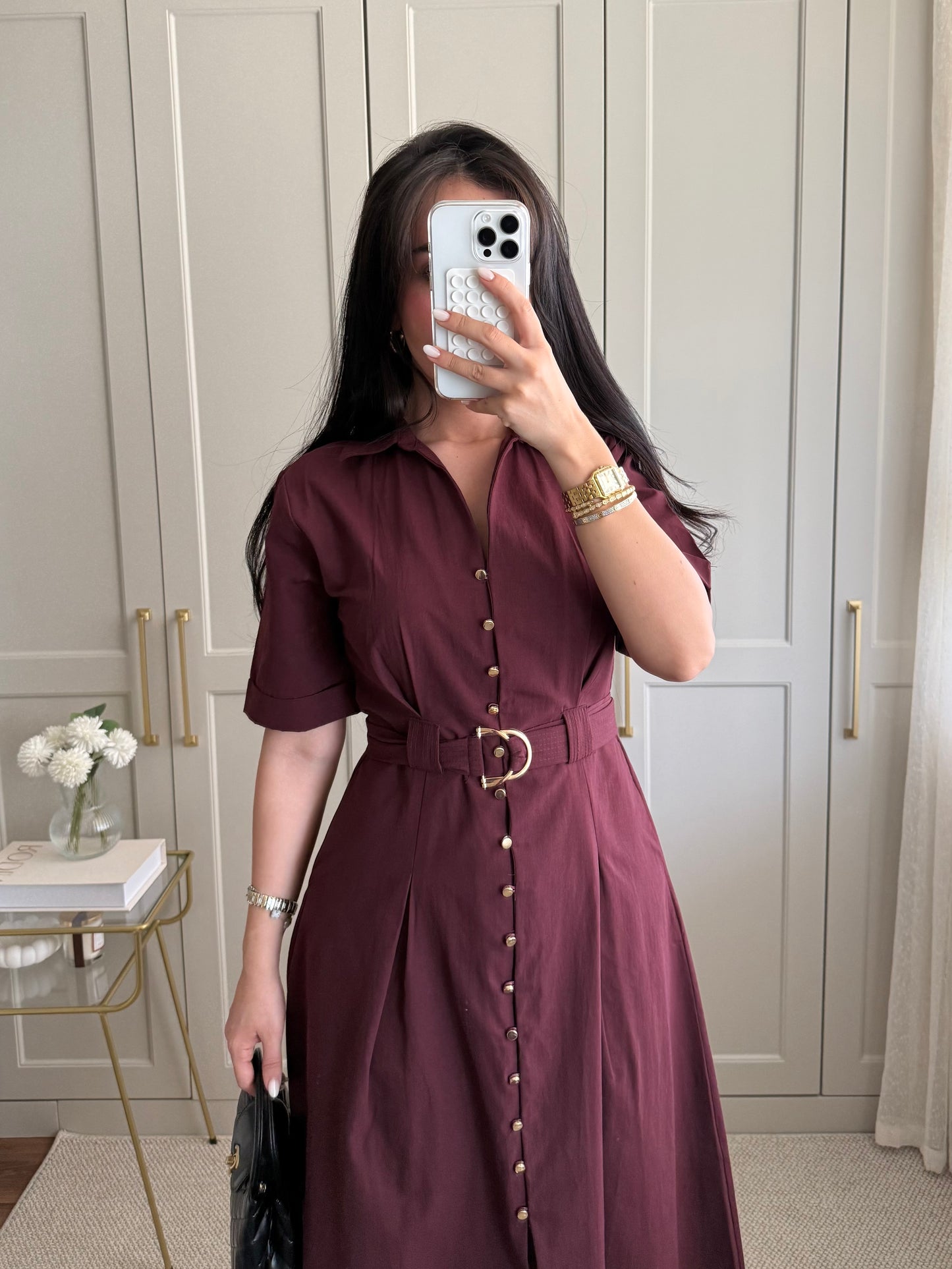 Bahar Elbisesi - Bordo