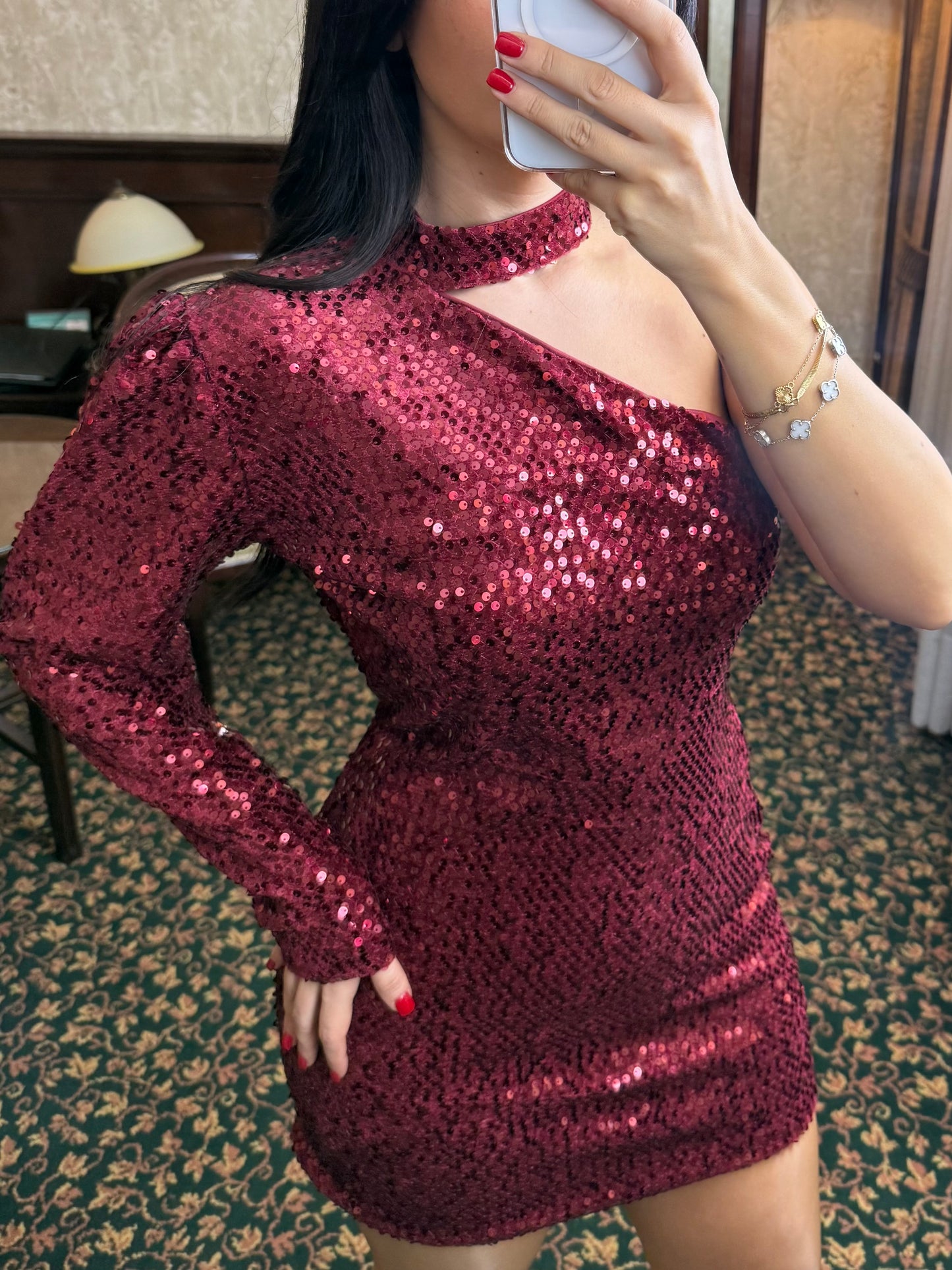 Sia Bordo Yılbaşı Elbisesi