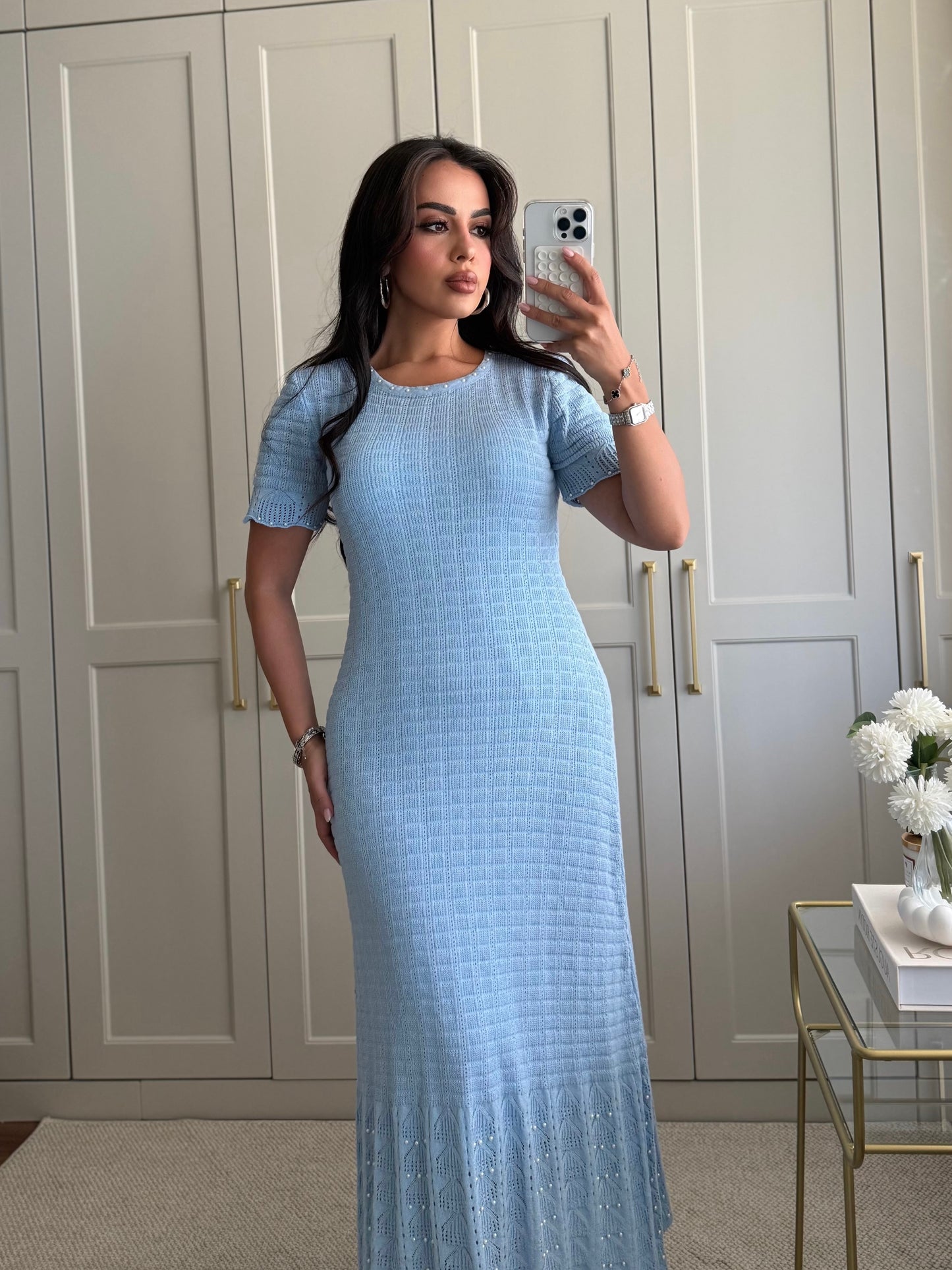 Georgia Elbise-Mavi