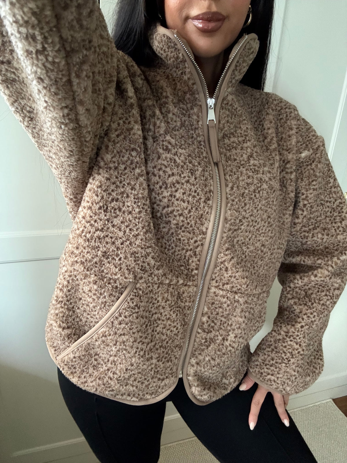 Amanda Teddy ceket-bej