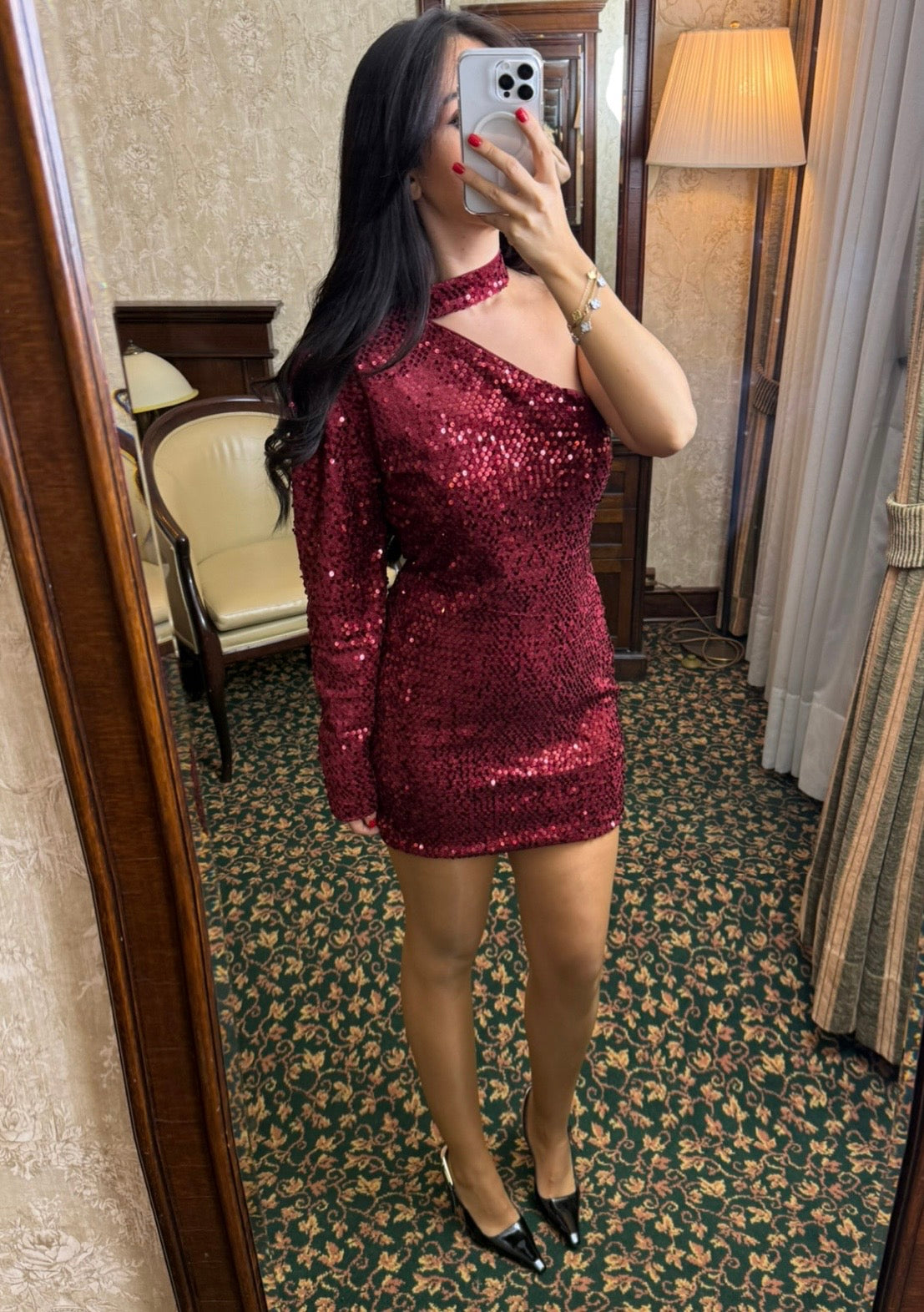 Sia Bordo Yılbaşı Elbisesi