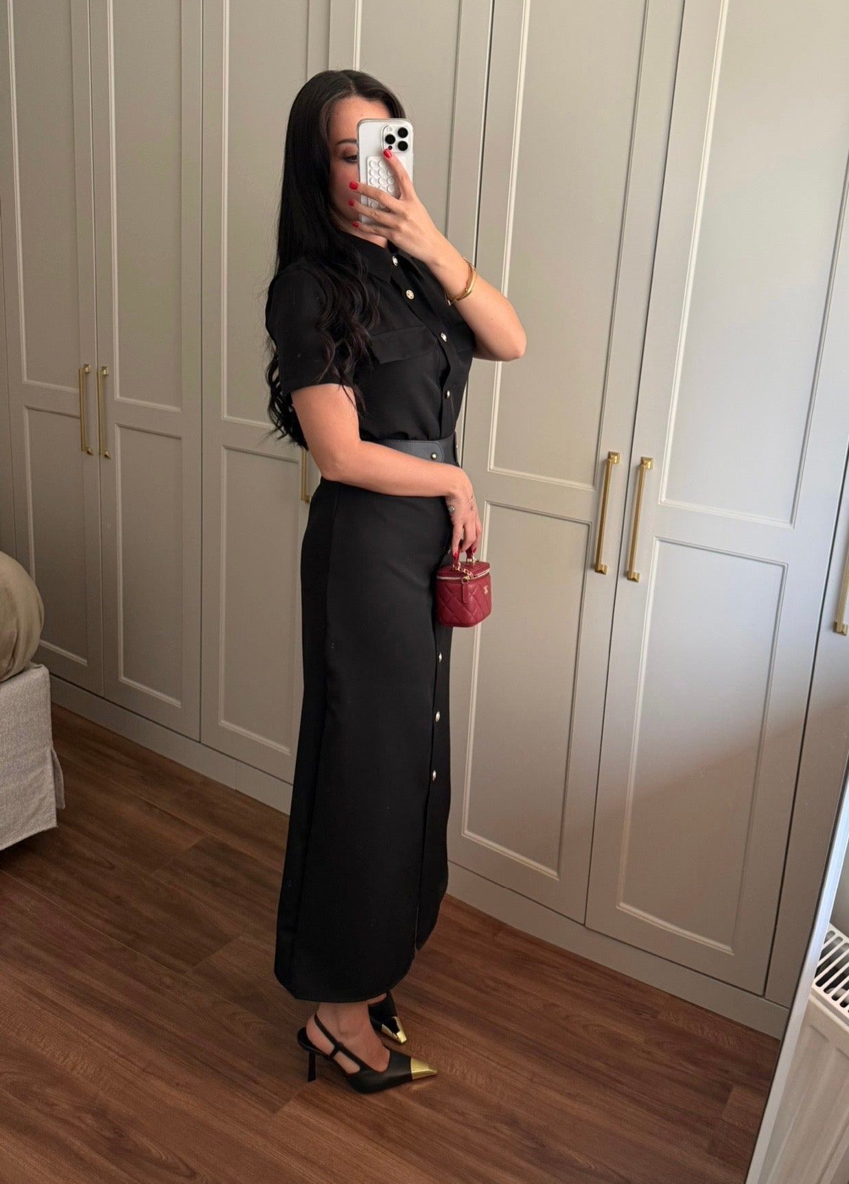 Aişa Elbise - Siyah