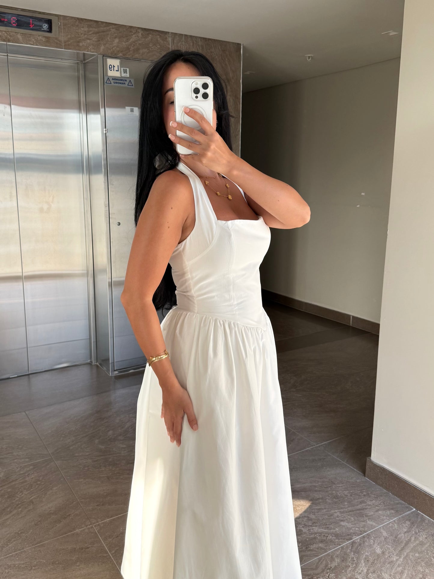 Vera Beyaz Elbise
