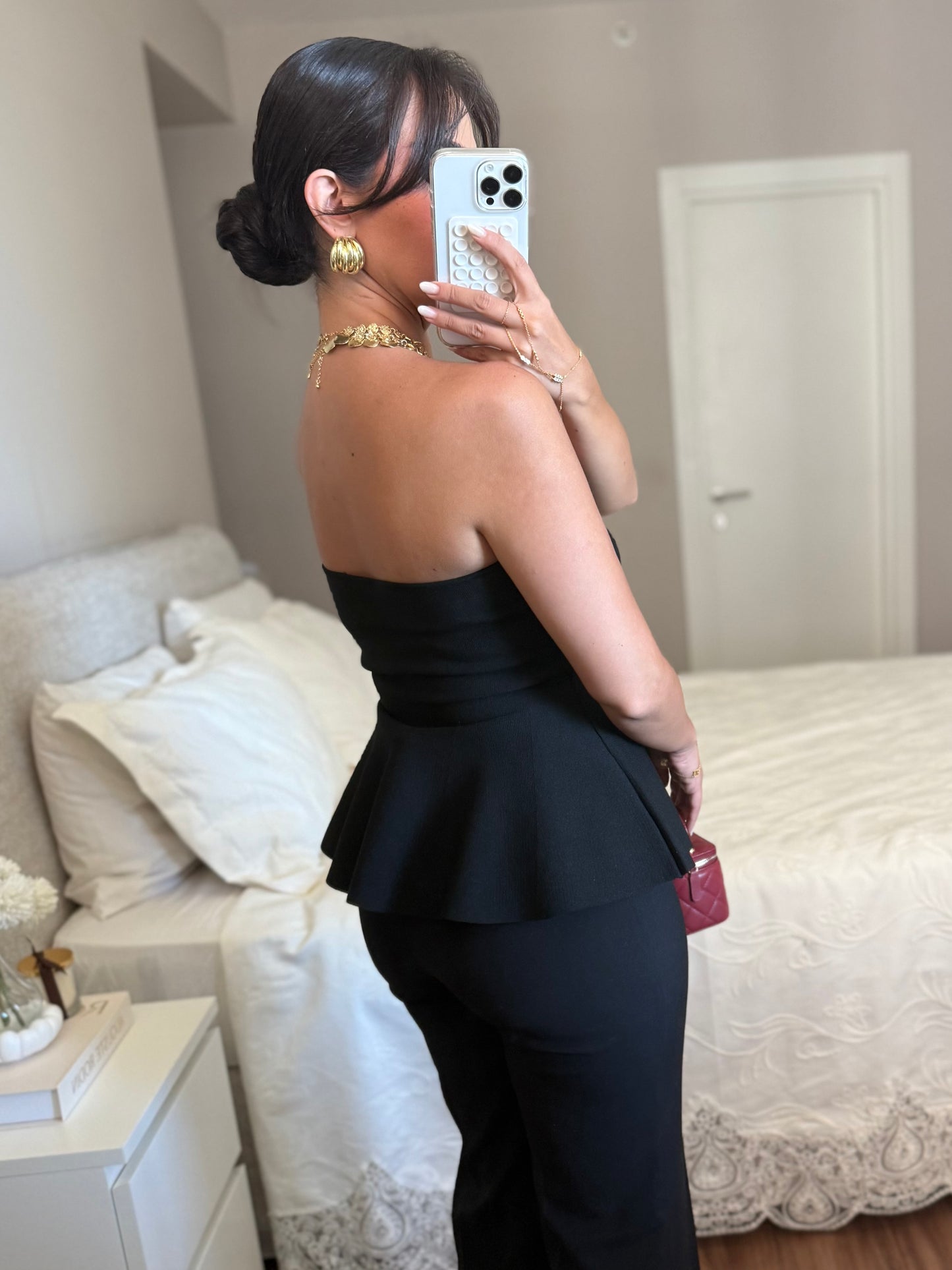 Beyza Triko Bluz – Siyah