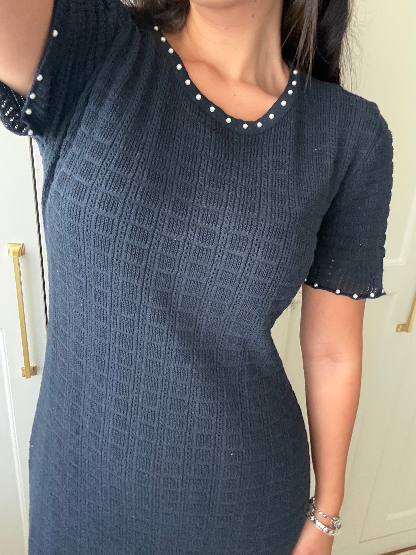 Georgia Elbise-Lacivert