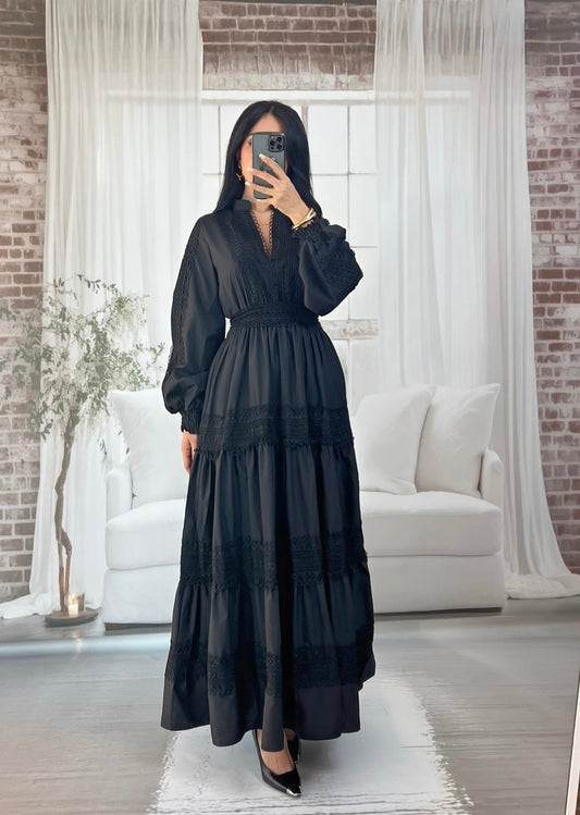 Linda Siyah Elbise