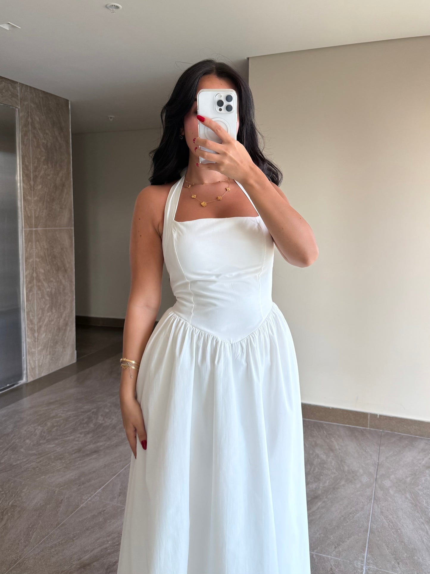 Vera Beyaz Elbise