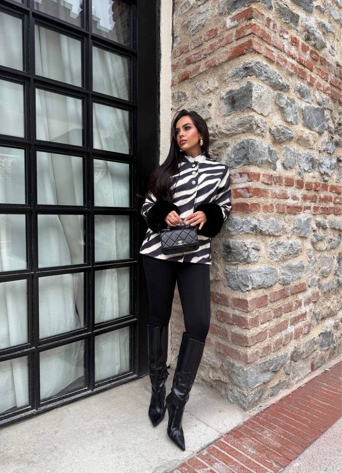 Zebra Desenli Ceket