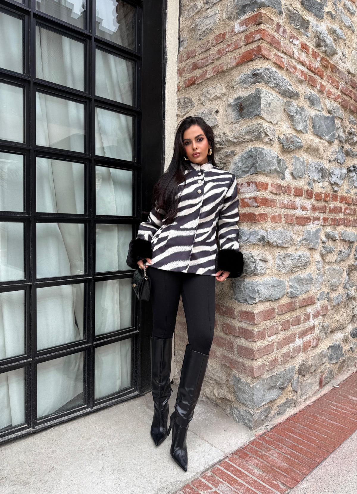 Zebra Desenli Ceket