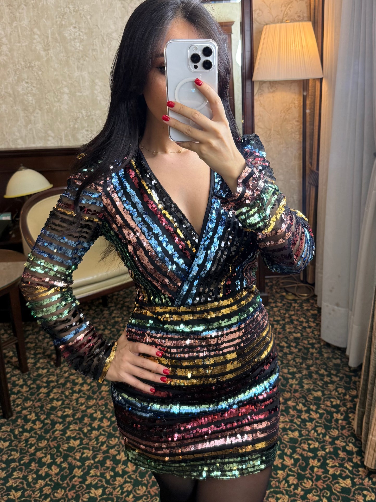 Sue Christmas Bling Elbise