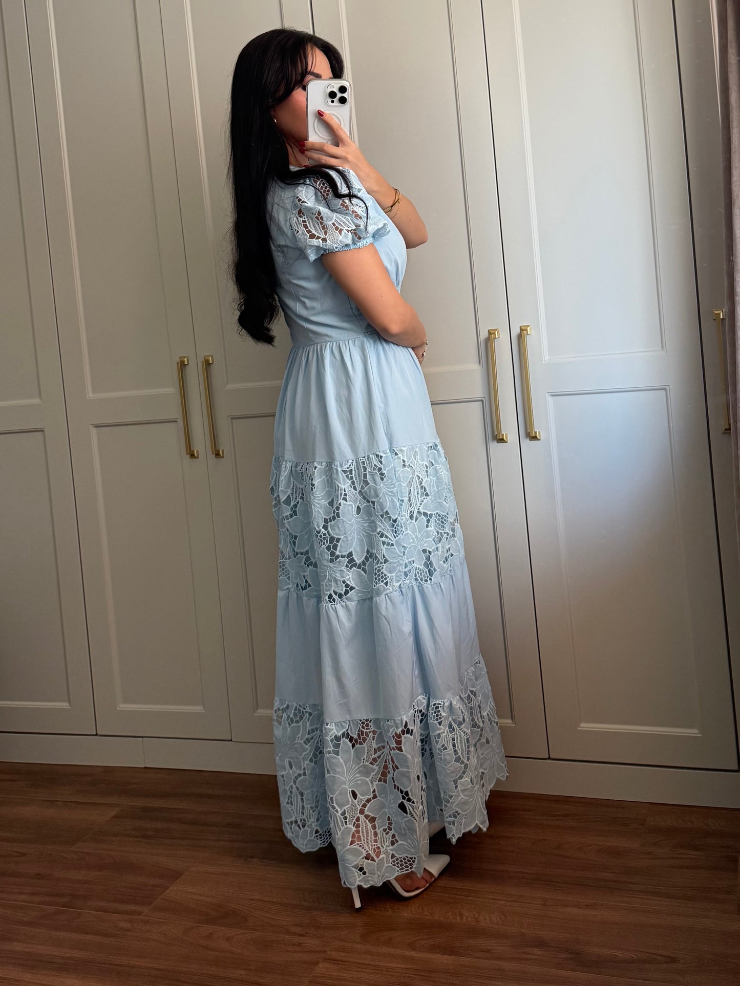 Hazel Bahar Elbisesi - Mavi
