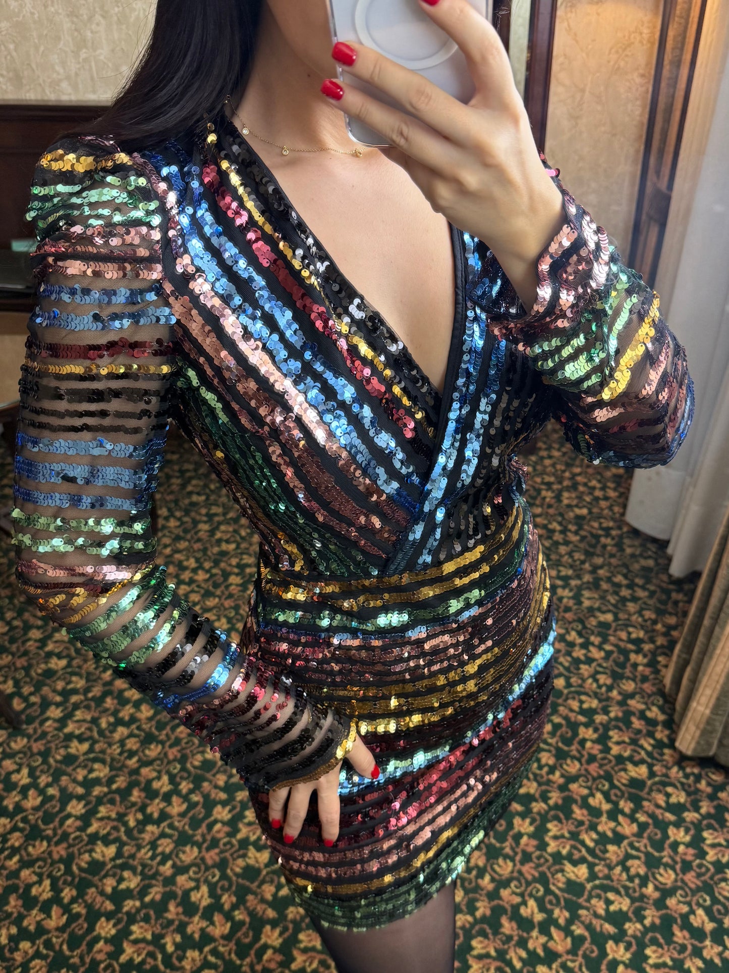 Sue Christmas Bling Elbise