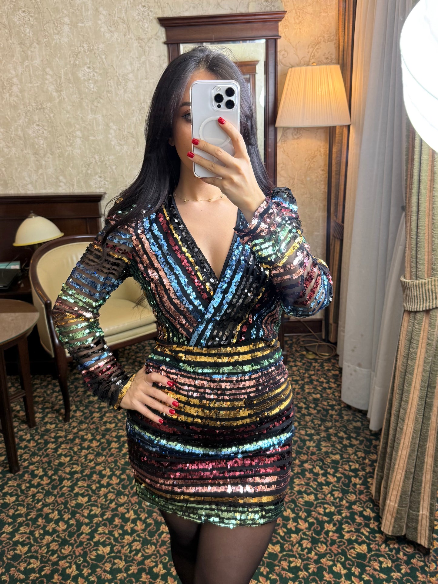 Sue Christmas Bling Elbise