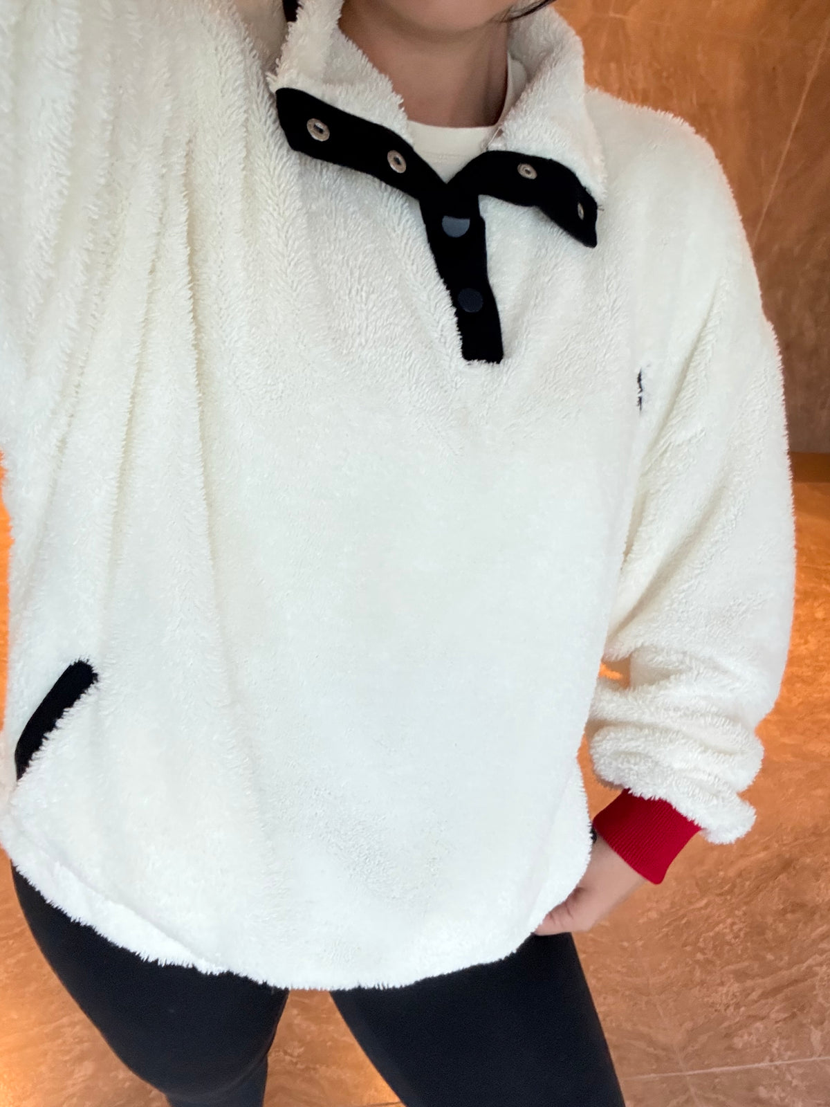 Luna Ayıcık Nakışlı Peluş Sweatshirt