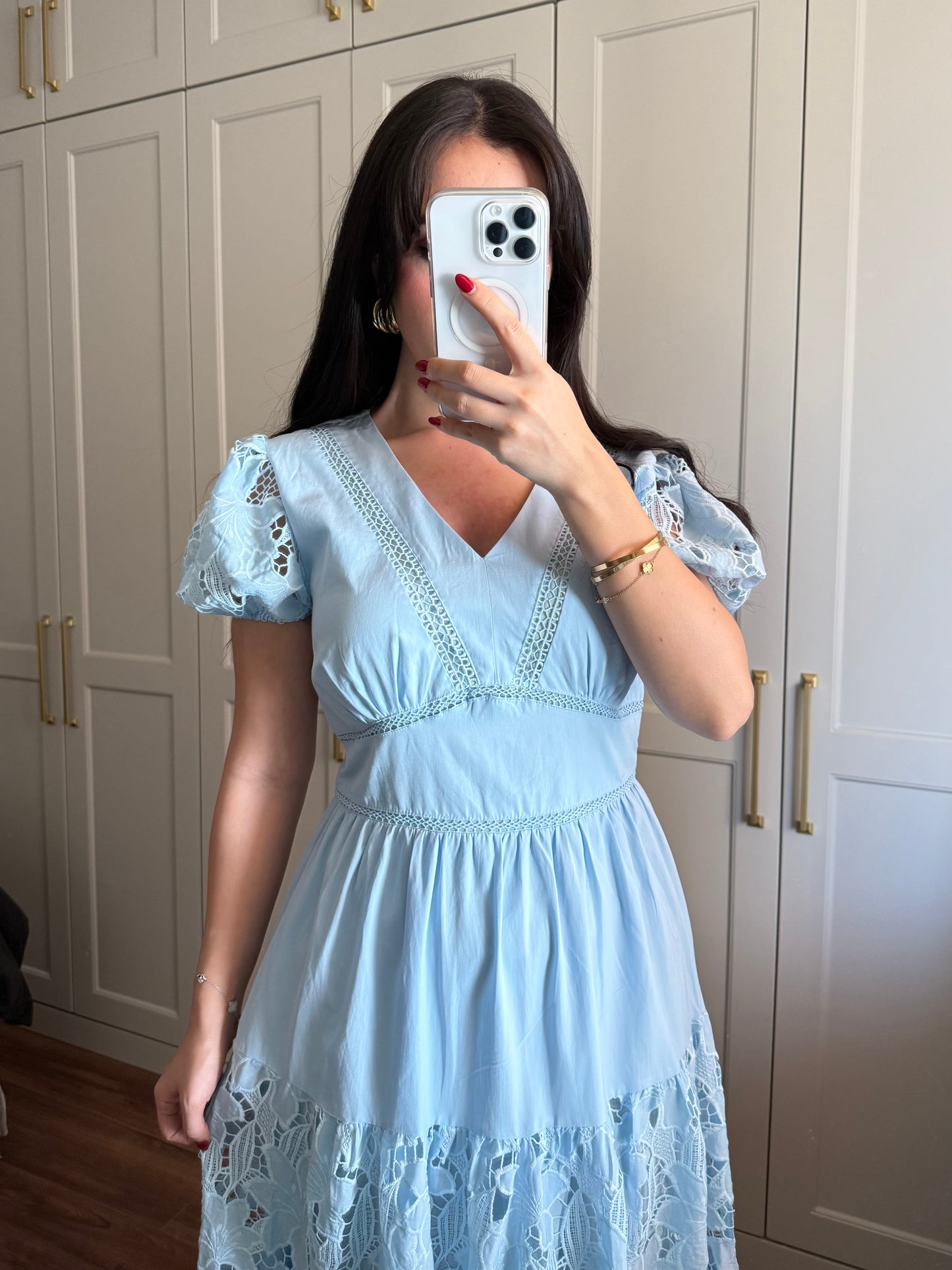 Hazel Bahar Elbisesi - Mavi