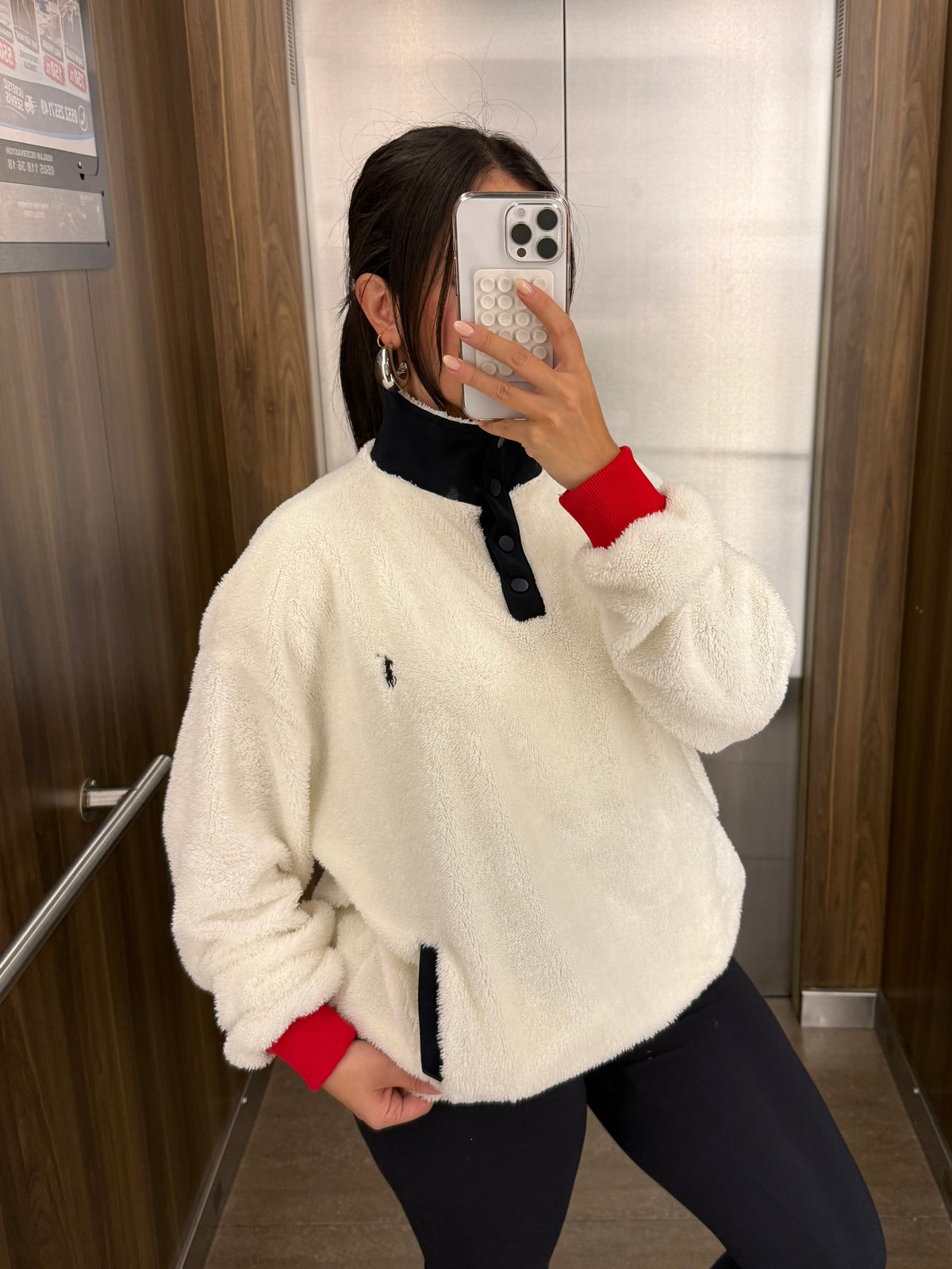 Luna Ayıcık Nakışlı Peluş Sweatshirt